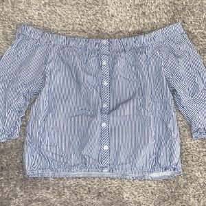 Striped Off-Shoulder Top